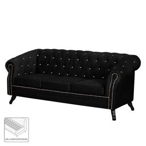 Sofa Benavente I (3-Sitzer) Microfaser Schwarz