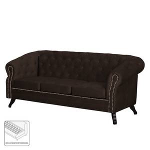 Sofa Benavente II (3-Sitzer) Microfaser Dunkelbraun