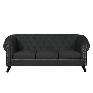 Sofa Benavente II (3-Sitzer) Microfaser Dunkelgrau