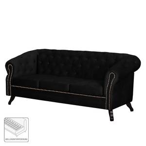 Sofa Benavente II (3-Sitzer) Microfaser Schwarz