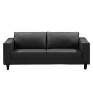 Sofa Bexwell I (3-Sitzer) Kunstleder - Kunstleder Madara: Schwarz