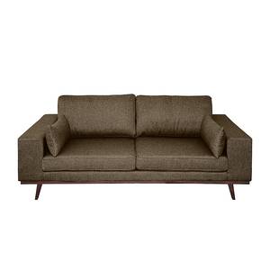 2-Sitzer Sofa BILLUND Strukturstoff Pari: Braun