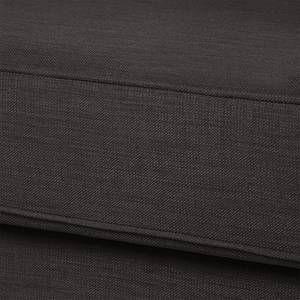 Canapé Blomma (2 places) Tissu gris / marron - Structure : couleur noisette