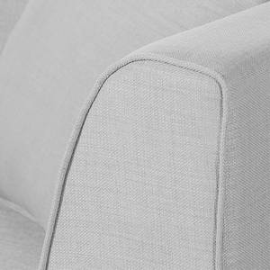 Sofa Blomma (2-Sitzer) Webstoff Grau - Gestell: Eichefarbig