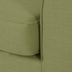 Canapé Blomma (2 places) Tissu vert olive - Structure : couleur noisette