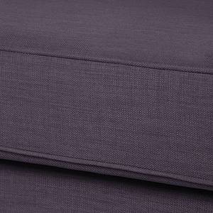 Canapé Blomma (3 places) Tissu violet - Structure : couleur noisette