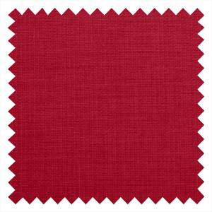 Canapé Blomma (3 places) Tissu rouge - Structure : couleur noisette
