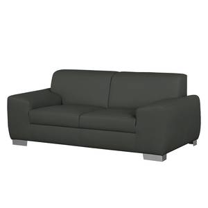 Sofa Bollon (2-Sitzer) Kunstleder Dunkelgrau