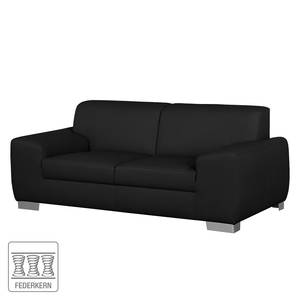 Sofa Bollon (2-Sitzer) Kunstleder Schwarz