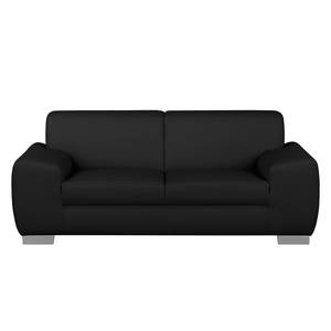 Sofa Bollon (2-Sitzer) Kunstleder Schwarz