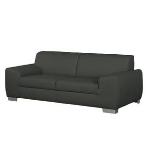 Sofa Bollon (3-Sitzer) Kunstleder Dunkelgrau