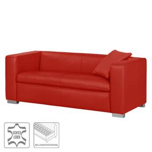 Sofa Bolsena I (2,5-Sitzer) Echtleder - Rot