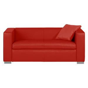 Sofa Bolsena I (2,5-Sitzer) Echtleder - Rot