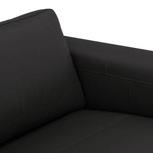 Sofa Bora (3-Sitzer) Echtleder Echtleder Neka: Grau - Edelstahl