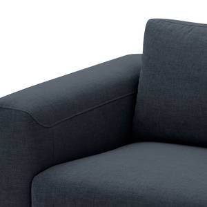 Sofa Bora (3-Sitzer) Webstoff Webstoff Anda II: Grau - Edelstahl