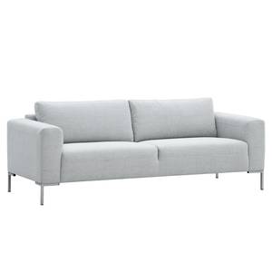 Sofa Bora (3-Sitzer) Webstoff Webstoff Anda II: Silber - Edelstahl