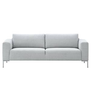 Sofa Bora (3-Sitzer) Webstoff Webstoff Anda II: Silber - Edelstahl