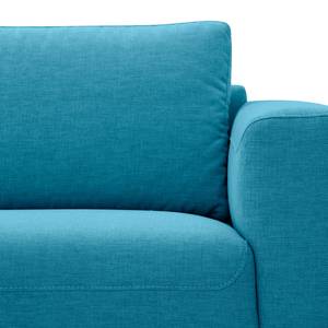 Sofa Bora (3-Sitzer) Webstoff Webstoff Anda II: Türkis - Edelstahl