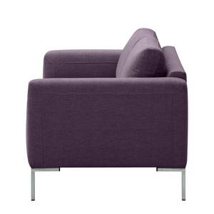 Sofa Bora (3-Sitzer) Webstoff Webstoff Anda II: Violett - Edelstahl