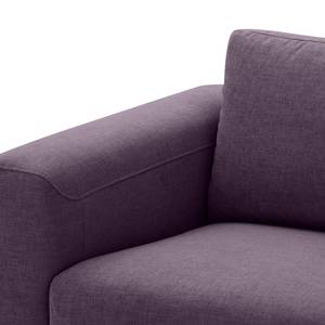 Sofa Bora (3-Sitzer) Webstoff Webstoff Anda II: Violett - Edelstahl