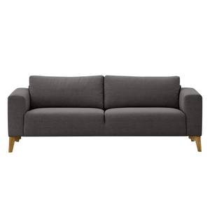 Sofa Bora (3-Sitzer) Webstoff Webstoff Anda II: Grau - Eiche