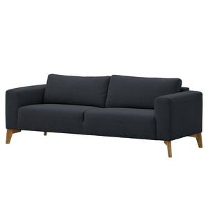 Sofa Bora (3-Sitzer) Webstoff Webstoff Saia: Anthrazit - Eiche