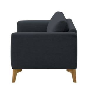 Sofa Bora (3-Sitzer) Webstoff Webstoff Saia: Anthrazit - Eiche