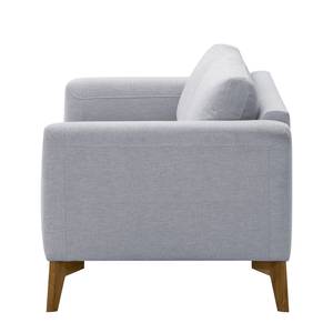 Sofa Bora (3-Sitzer) Webstoff Webstoff Milan: Hellgrau - Eiche