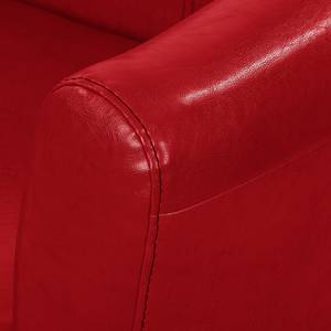 Fauteuil Bovalino Cuir synthétique - Rouge