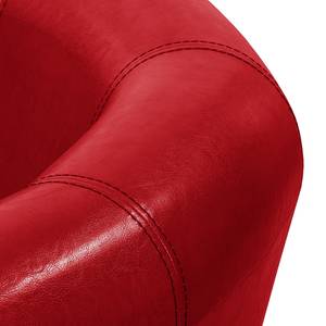 Fauteuil Bovalino Cuir synthétique - Rouge