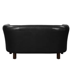 Sofa Bovalino (2-Sitzer) Kunstleder Schwarz