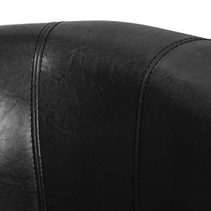 Fauteuil Bovalino Cuir synthétique - Noir