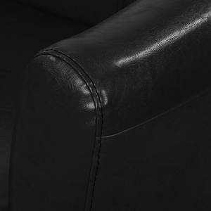 Fauteuil Bovalino Cuir synthétique - Noir