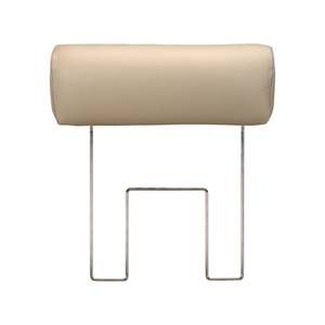 Canapé Bradley (2,5 places) Cuir véritable beige - Appui-tête réglable