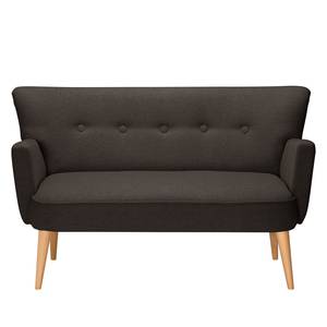 2-Sitzer Sofa Bumberry mit Armlehnen Webstoff Hanabi: Mokka