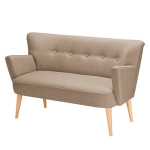 2-Sitzer Sofa Bumberry mit Armlehnen Webstoff Hanabi: Beige