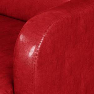 Sofa Cadeby (2-Sitzer) Kunstleder Rot