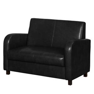 Sofa Cadeby (2-Sitzer) Kunstleder Schwarz