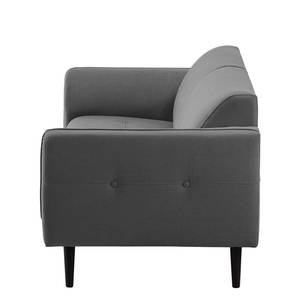 Sofa Cala (2,5-Sitzer) Strukturstoff Webstoff Osta: Anthrazit - Schwarz