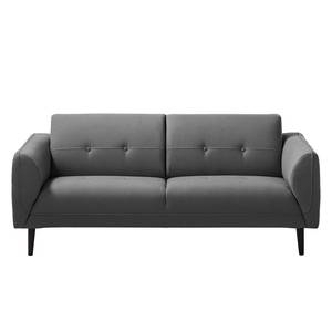 Sofa Cala (2,5-Sitzer) Strukturstoff Webstoff Osta: Anthrazit - Schwarz