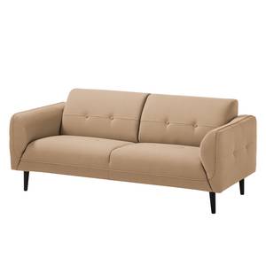 Sofa Cala (2,5-Sitzer) Strukturstoff Webstoff Osta: Cappuccino - Schwarz