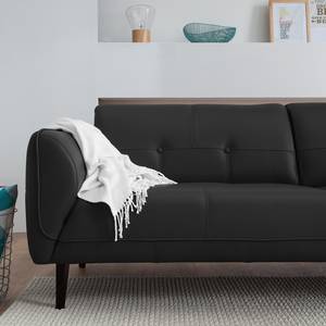 Sofa Cala (3-Sitzer) Echtleder Echtleder Neka: Schwarz - Schwarz