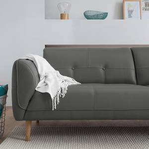 Sofa Cala (3-Sitzer) Echtleder Echtleder Neka: Grau - Beige