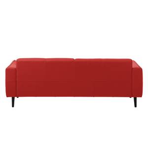 Sofa Cala (3-Sitzer) Echtleder Echtleder Neka: Rot - Schwarz