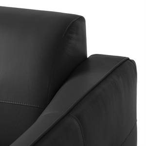 Sofa Cala (3-Sitzer) Echtleder Echtleder Neka: Schwarz - Schwarz