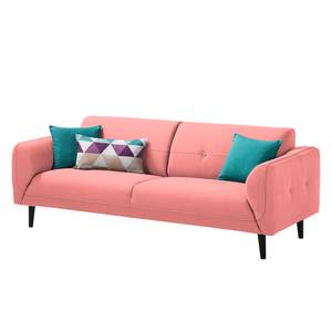 Sofa Cala (3-Sitzer) Webstoff Webstoff Osta: Koralle - Schwarz