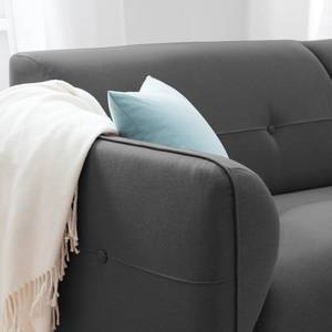 Sofa Cala (3-Sitzer) Webstoff Webstoff Osta: Anthrazit - Schwarz