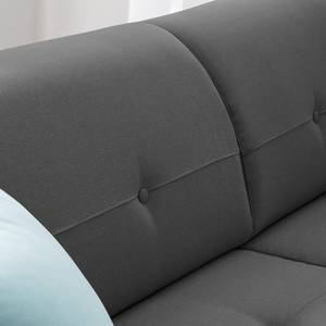 Sofa Cala (3-Sitzer) Webstoff Webstoff Osta: Anthrazit - Schwarz