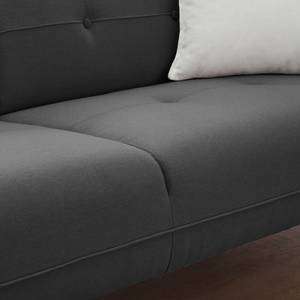 Sofa Cala (3-Sitzer) Webstoff Webstoff Osta: Anthrazit - Schwarz