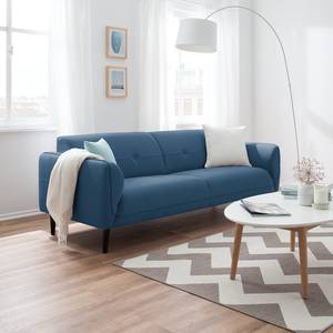 Sofa Cala (3-Sitzer) Webstoff Webstoff Osta: Dunkelblau - Schwarz